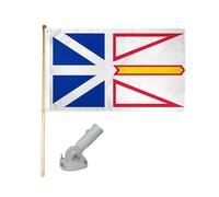Kit Asta Bandiera In Legno 5' Con Supporto Nylon Bianco Trade Winds 3x5