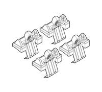 Nordrive N21103 103 Attacchi Kit su Misura per Fiat 500L 09/12>05/17/Fiat 500L Cross 06/17>/Fiat 500L Living 07/13>05/17/Fiat 500L Trekking 11/13>05/17/Fiat 500L Wagon 06/17>03/21, Confezioni da 4