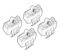 Nordrive Kit attacchi barre portatutto 168 Kia Rio 5p 09/11>12/14 tetto standard