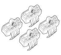 Kit attacchi C194 KIT ATTACCHI per AUDI A6 4P 11> Auto Portaggio Barre