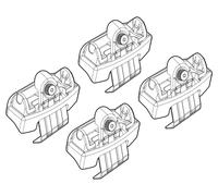 Kit attacchi C197 KIT ATTACCHI per FORD EDGE 16> Auto Portaggio Barre