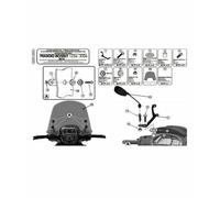 Kit attacchi Givi A357A per cupolino 5606S per Piaggio Beverly 125 300 350