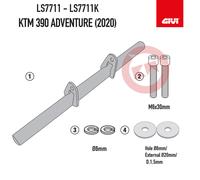KIT ATTACCHI GIVI LS7711 SUPPORTI FARETTI S310/S322 KTM 390 ADVENTURE 2020-2021