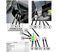 KIT Attacchi per parabrezza FABBRI per SYM JOYRIDE EVO 200 2009-2021