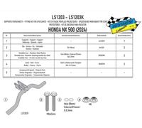 Kit Attacco Specifico Per Montare Faretti GIVI S310/S322 Per HONDA NX 500 2024