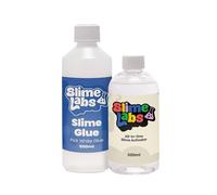 Kit attivatore per slime, colle e slime, soluzione all-in-one atossica, materiale scolastico, progetti artistici e artigianali, PVA e attivatore per slime, prodotto nel Regno Unito (colla per slime da