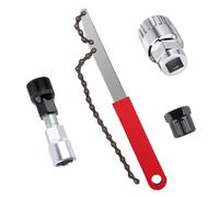 Kit Attrezzi Bici Frusta, Attrezzo per Smontare Pacco Pignoni, Chiave a Frusta con Bici Chiave Pacco Pignoni, Estrattore Pedivella Bici, Estrattore Movimento Centrale, Kit Attrezzi Catena per Bici