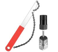 Kit Attrezzi Bici, Frusta per Catena, Bici Chiave Pacco Pignoni, Estrattore Ruota Libera, Chiave Pacco Pignoni, Estrattore per Pignoni Bici Corsa MTB per Cassetta a 6 7 8 9 10 11 velocità
