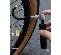 Kit Attrezzi Bici in Alluminio Leggero e Kit Attrezzi Bici in | Pompa per mini inclusa, leve smontagomme, cricchetto per preciso, custodia compatta, ideale per tour(With Label)