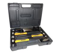 Kit attrezzi carrozzeria auto 7 pezzi martello mazzuola tassi riparazione