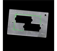 Kit Attrezzi Chitarra Modello Di Instradamento Dei Componenti Per Chitarra Elettrica (acrilico Da 4 Mm) Cavità Per Pickup E Ponte(G2735-8)