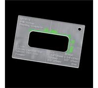 Kit Attrezzi Chitarra Modello Di Instradamento Dei Componenti Per Chitarra Elettrica (acrilico Da 4 Mm) Cavità Per Pickup E Ponte(G2735-3)
