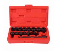 Kit attrezzi frizione, 17pcs Mandrino di centraggio Kit attrezzi frizione Kit innesti per innesto frizione adatto per 17 pezzi kit allineamento frizione