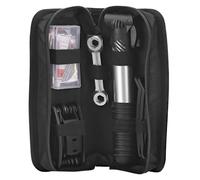 Kit attrezzi manutenzione bicicletta T'nB con custodia compatta, nero, valvole Presta e Schrader