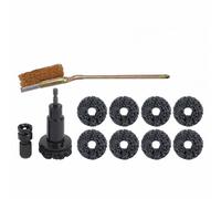 Kit Attrezzi Manutenzione con Pastiglie Abrasive Sostituibili e Adattatore