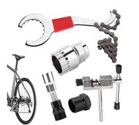 Kit Attrezzi per Biciclette,Kit Di Riparazione Bici Integrato E Portatile - Set Strumenti Ciclismo con Gancio Serratutto per Gare Touring Percorsi Urbani e Montani Forature