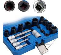 Kit Attrezzi Presa Pinza Freno 17 Pezzi per Meccanici Domestici e Professionisti