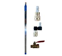 Kit Attrezzi Pulizia Radiatore Metallo Asta 40CM con Testa Girevole 360 Gradi pe