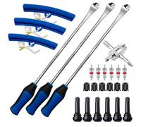 Kit Attrezzi Rimozione Pneumatici per Moto Bici Acciaio Resistente con Protezion