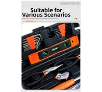 Kit Attrezzi Riparazione Casa 129 Pezzi Set Lega con Cacciaviti Pinze Chiave Mar