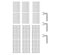 Kit Attrezzi Riparazione Metallo per Scatole Presa 86 con Chiave per facile