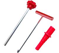 Kit Attrezzi Riparazione Nucleo Valvola Pneumatici Tubeless 3 Pezzi per Manutenz