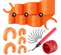 Kit Attrezzi Sbavatura per for per tubi e Misuratore di Profondità con Sei