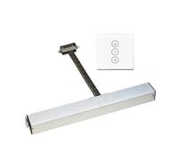 Kit attuatore lineare per apricancello 220V 3 Fili 400mm Interruttore Automatico Catena di Trasmissione Elettrico Apri Finestra Motore Apri Otturatore(White set)