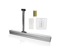 Kit attuatore lineare per apricancello Apri finestra automatico con motore intelligente Smart Tuya DC24V con interruttore Controllo app telefono, con sensore pioggia opzionale(Kit7)