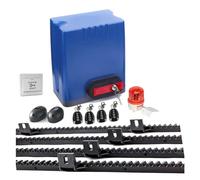 Kit attuatore lineare per apricancello Apriporta dell'operatore del cancello scorrevole di 800KGS 24V 220VAC del motore di CC come motore del chiudiporta con gli scaffali di nylon di 6m(Kit1)