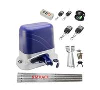Kit attuatore lineare per apricancello Azionamento for apricancello scorrevole da 800 kg con rack in acciaio da 6 m Controller touch tastiera telecomando motore elettrico for porta scorrevole