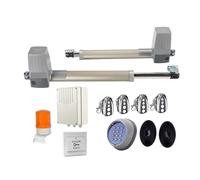 Kit attuatore lineare per apricancello DC 300KG 2.5Metri Doppio Braccio Solare Attuatore for Cancelli Automatici for Porte Battenti Operatore Elettrico 24vdc Battente Apri del Cancello(Kit8)