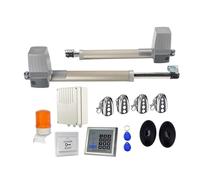 Kit attuatore lineare per apricancello DC 300KG 2.5Metri Doppio Braccio Solare Attuatore for Cancelli Automatici for Porte Battenti Operatore Elettrico 24vdc Battente Apri del Cancello(Kit2)