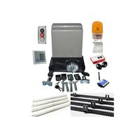 Kit attuatore lineare per apricancello KIT SET DA 1200 kg Operatore apricancello scorrevole Motore di apertura porta automatica 4 o 5 m Binari Rack(Kit 2)