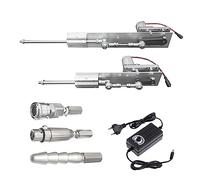 Kit attuatore lineare telescopico, con connettore 3XLR Connettore Vac-U-Lock terminale Motore alternativo DC 12V 24V,Impiego pesante(24V 80mm 100rpm)