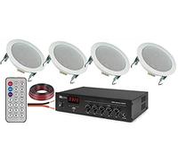 KIT AUDIO 1 FILODIFFUSIONE BLUETOOTH+USB+RADIO FM+TELECOMANDO+4 CASSE DA 5'