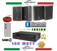 AMPLIFICATORE AUDIO PDM25 100 WATT MAX IBRIDO 4-16 OHM+BLUETOOTH+RADIO FM+USB