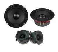Kit auto DS18 con 2 midrange PRO-X6.4M da 16,5 cm + 2 tweeter PRO-TW120B car spl