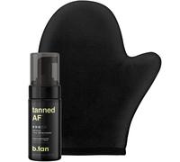 Kit autoabbronzante scuro b.tan Mini | Pacchetto da viaggio Get Tanned - Mini mousse autoabbronzante scura con applicatore per guanto autoabbronz