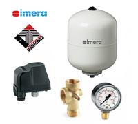 Kit autoclave vaso espansione idrosfera 24lt manometro pressostato attacco 5vie