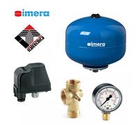 Kit autoclave vaso espansione idrosfera 24lt manometro pressostato attacco 5vie