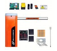 KIT AUTOMAZIONE BARRIERA ASTA 5M AUTOMATICA STRADALE 24V CON SUNPOWER 2 BATTERIE