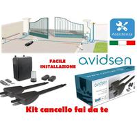 KIT AUTOMAZIONE CANCELLO BATTENTE 2 ANTE MOTORE APRICANCELLO ELETTRICO AVIDSEN