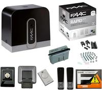 Kit Automazione Cancello Scorrevole 24V Peso Massimo 400 Kg FAAC-1059995 Rapid