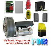 KIT AUTOMAZIONE CON MOTORE SERRANDA QUADRO FOTOCELLULA SELETTORE LAMPEGGIANTE