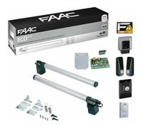 Kit automazione motore cancello a battente FAAC ECO KIT 230V GREEN, FAAC 1056324