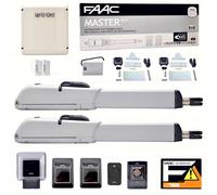 KIT AUTOMAZIONE PER CANCELLI A BATTENTE 230V MASTER FAAC 104415445 AUTOMATISMI