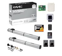 KIT AUTOMAZIONE PER CANCELLI A BATTENTE 24V HYBRID KIT FAAC 105683 AUTOMATISMI