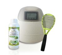 KIT AUTOMIZER 12V Sandokan ATOMIZER con Repellente 1L + Racchetta Padel - Sistema Antizanzare Automatico da Esterno per Giardini fino a 600 mq - Made in Italy, Programmabile