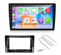 Kit Autoradio 9″ Grande Schermo + Mascherina Adattatore per Fiat Panda (169) 2002-2011 - Touch Screen 2DIN, Bluetooth 5.0, USB, Wireless Apple CarPlay & Android Auto, GPS, Plug & Play